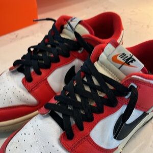 Just a little small for me they are Chicago Split dunk lows